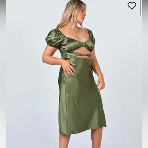 NAKITA MIDI DRESS KHAKI
